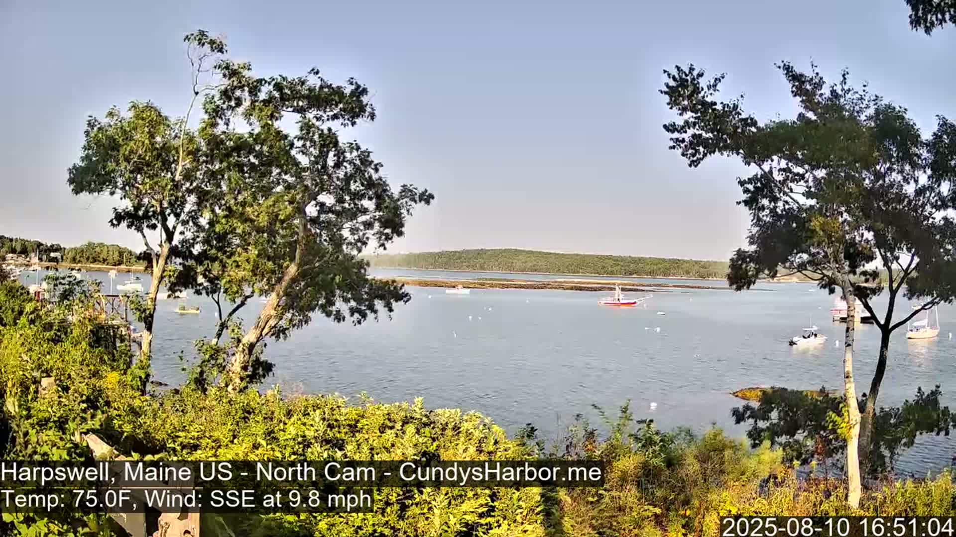 Cundy Harbor North Live Cam - Harpswell, Maine, USA
