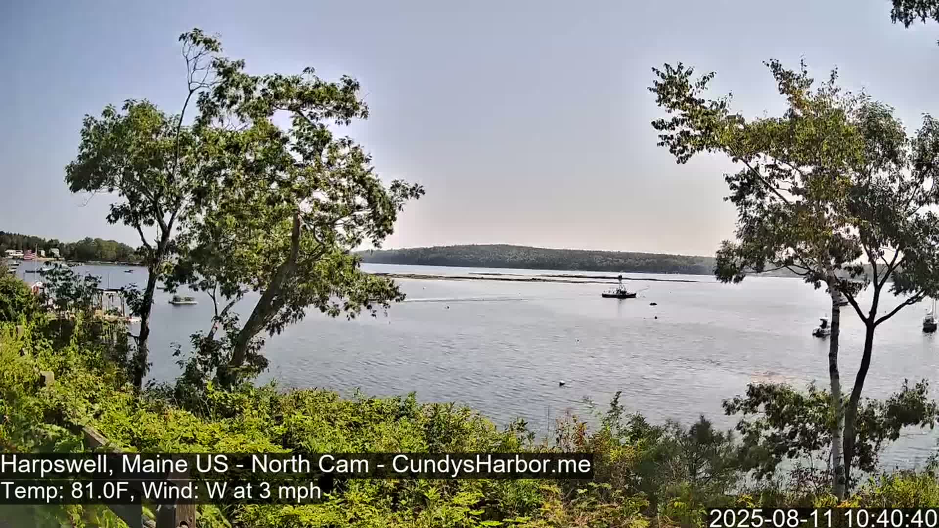 Cundy Harbor North Live Cam - Harpswell, Maine, USA