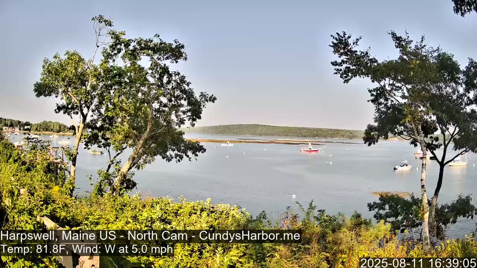 Cundy Harbor North Live Cam - Harpswell, Maine, USA
