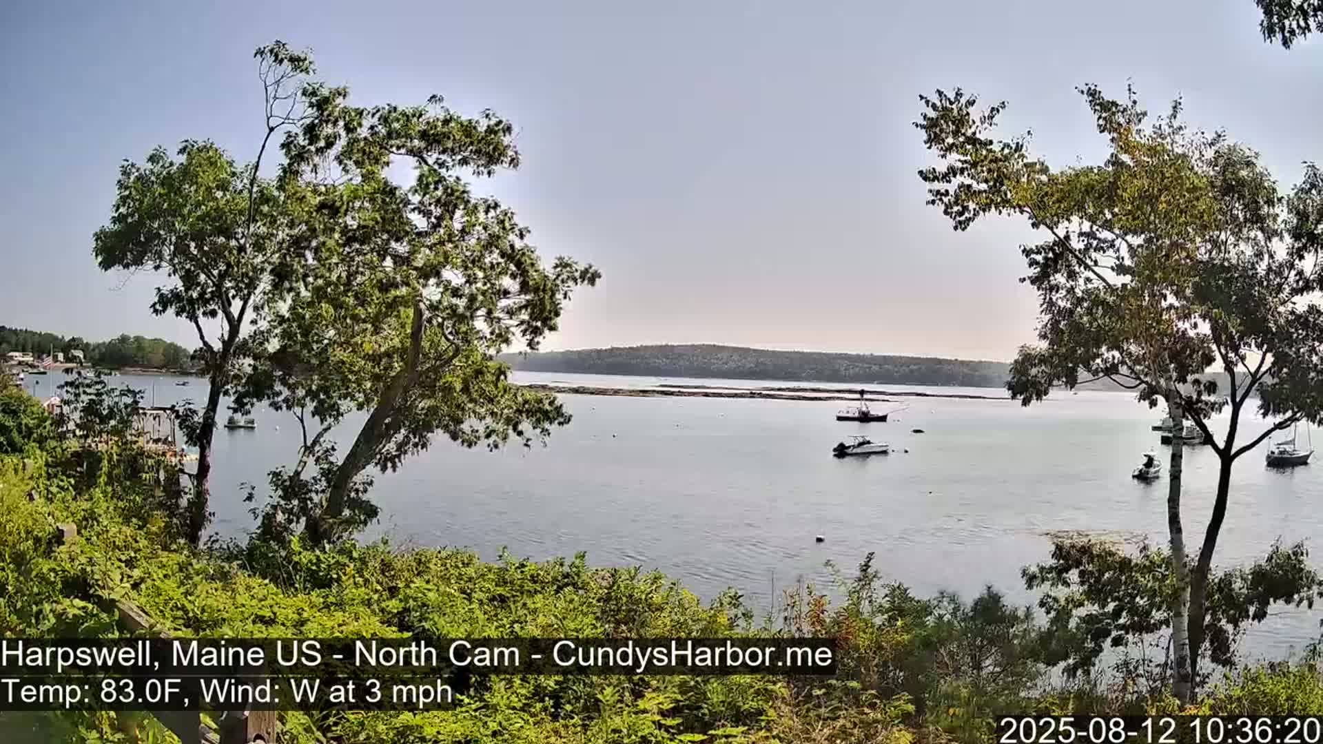 Cundy Harbor North Live Cam - Harpswell, Maine, USA