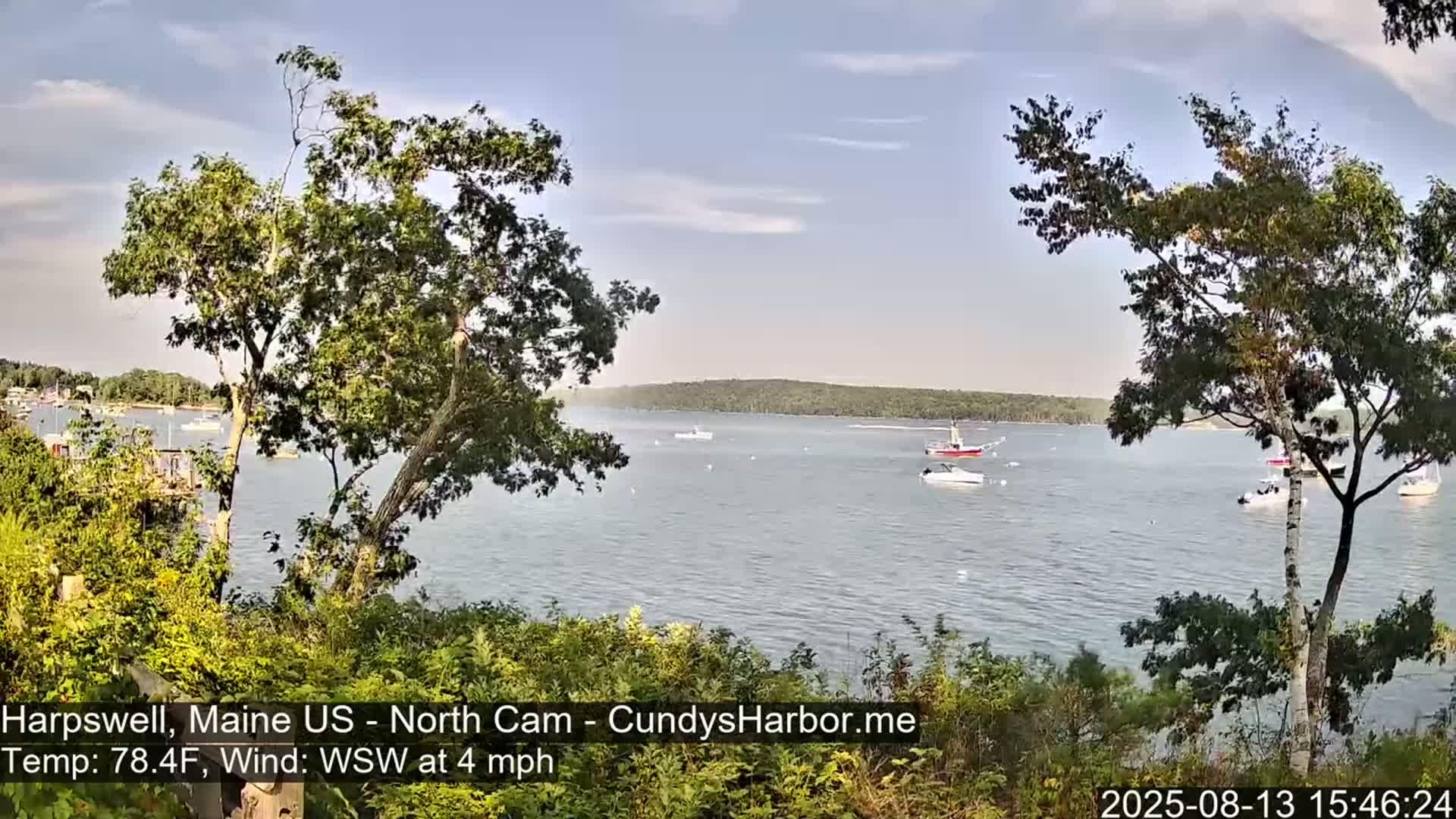 Cundy Harbor North Live Cam - Harpswell, Maine, USA