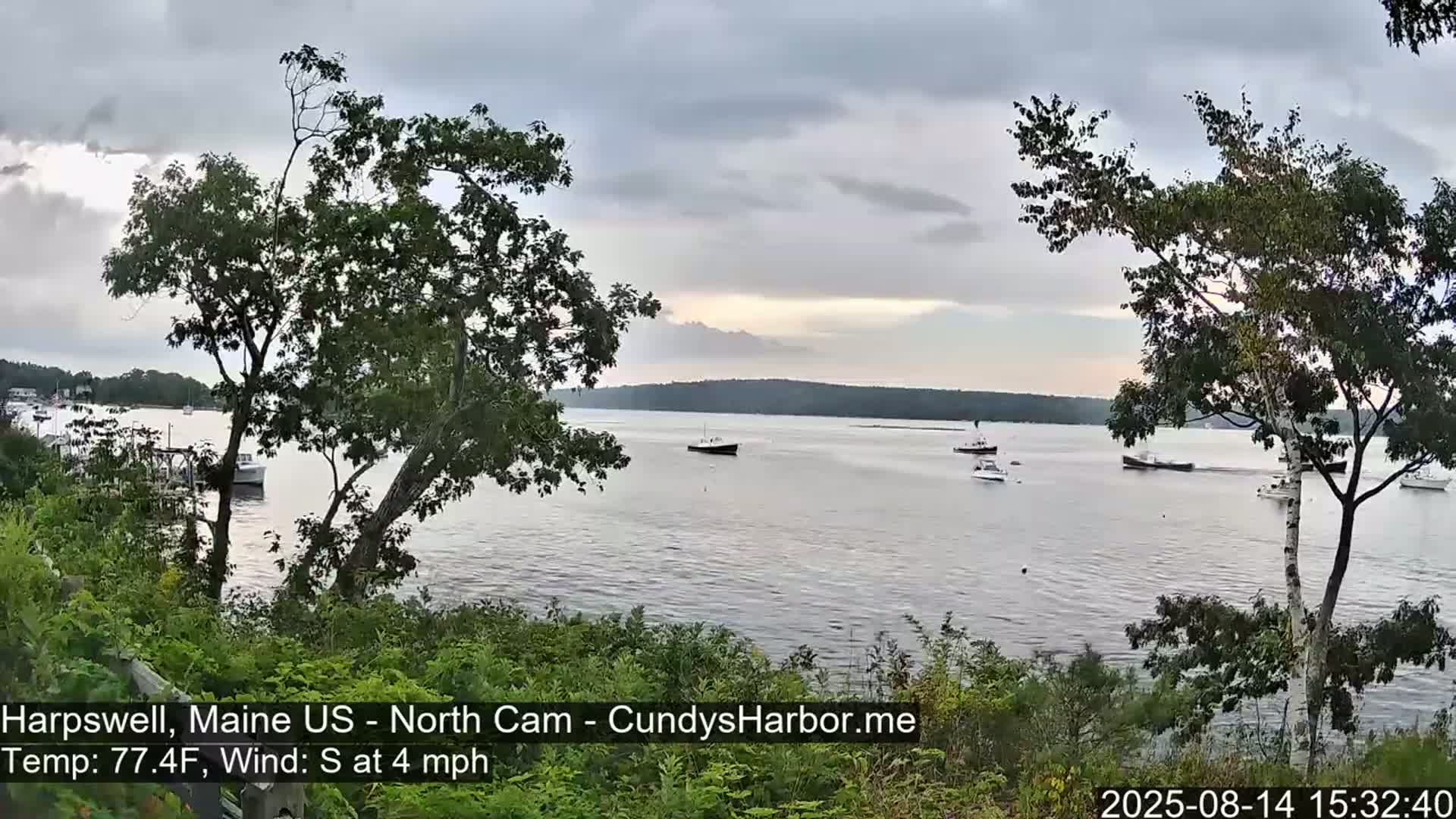 Cundy Harbor North Live Cam - Harpswell, Maine, USA