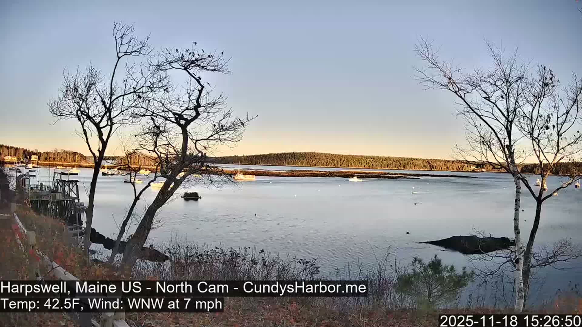 Cundy Harbor North Live Cam - Harpswell, Maine, USA