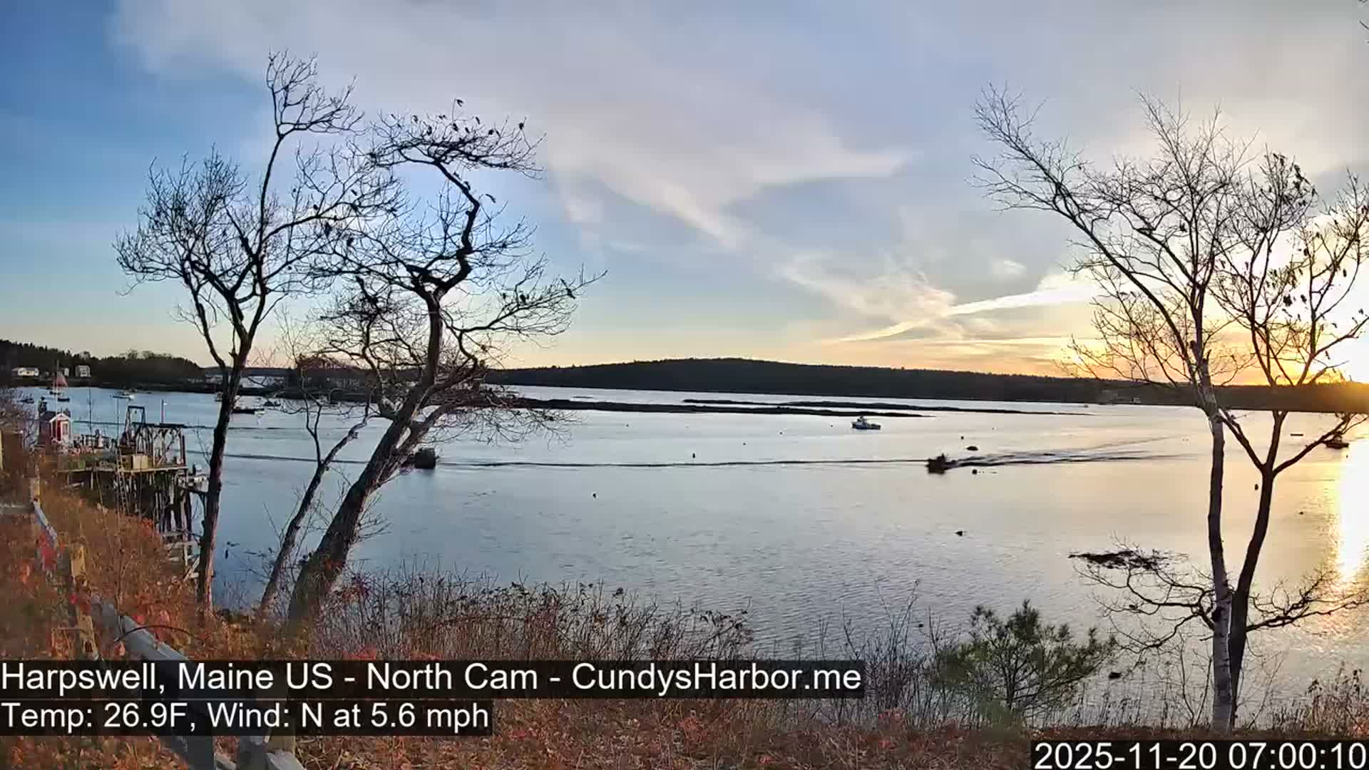 Cundy Harbor North Live Cam - Harpswell, Maine, USA