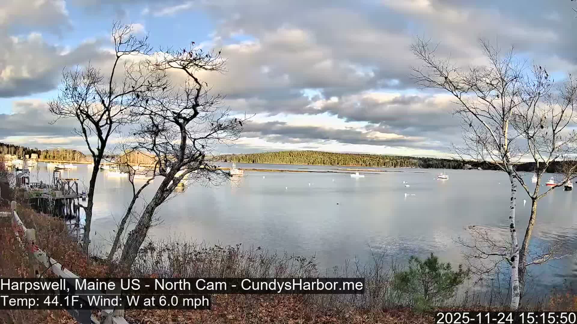 Cundy Harbor North Live Cam - Harpswell, Maine, USA