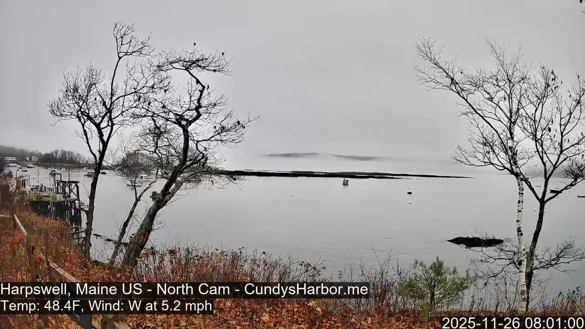 Cundy Harbor North Live Cam - Harpswell, Maine, USA
