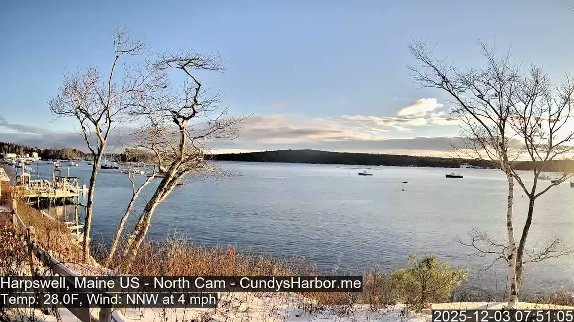 Cundy Harbor North Live Cam - Harpswell, Maine, USA