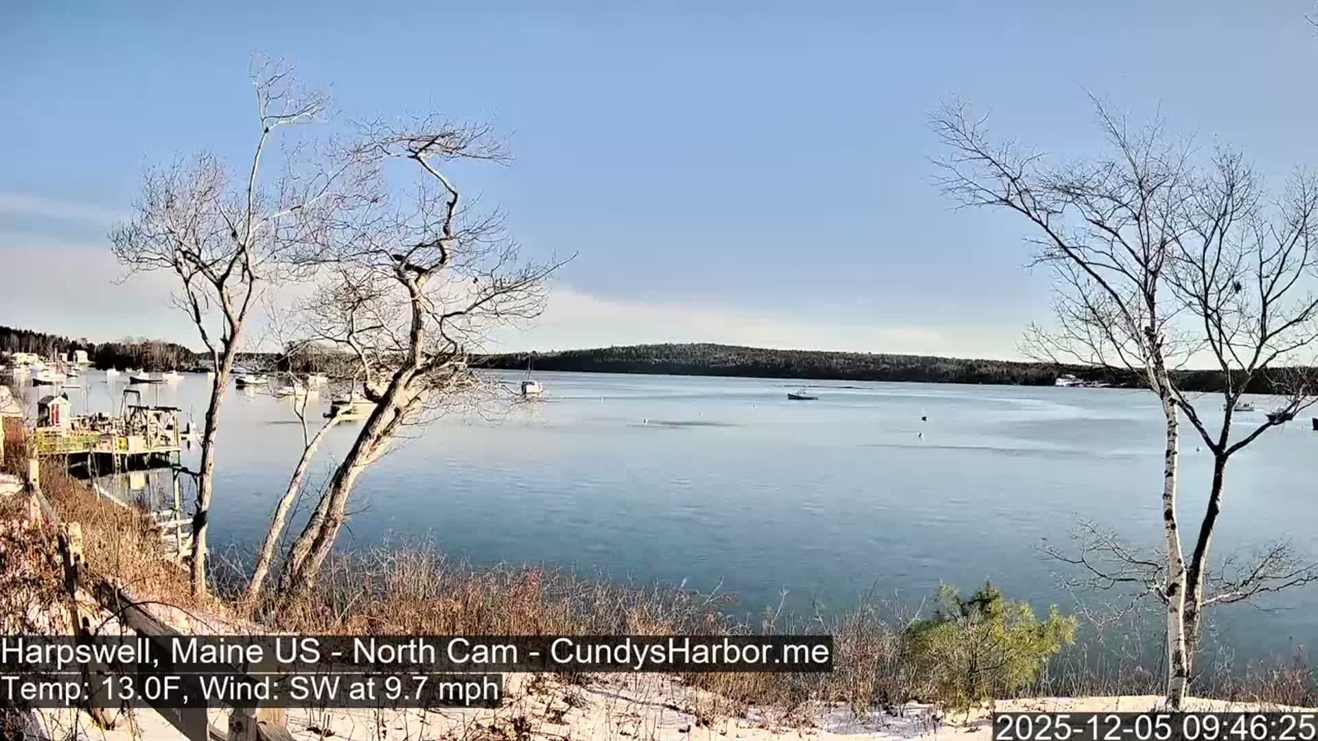 Cundy Harbor North Live Cam - Harpswell, Maine, USA