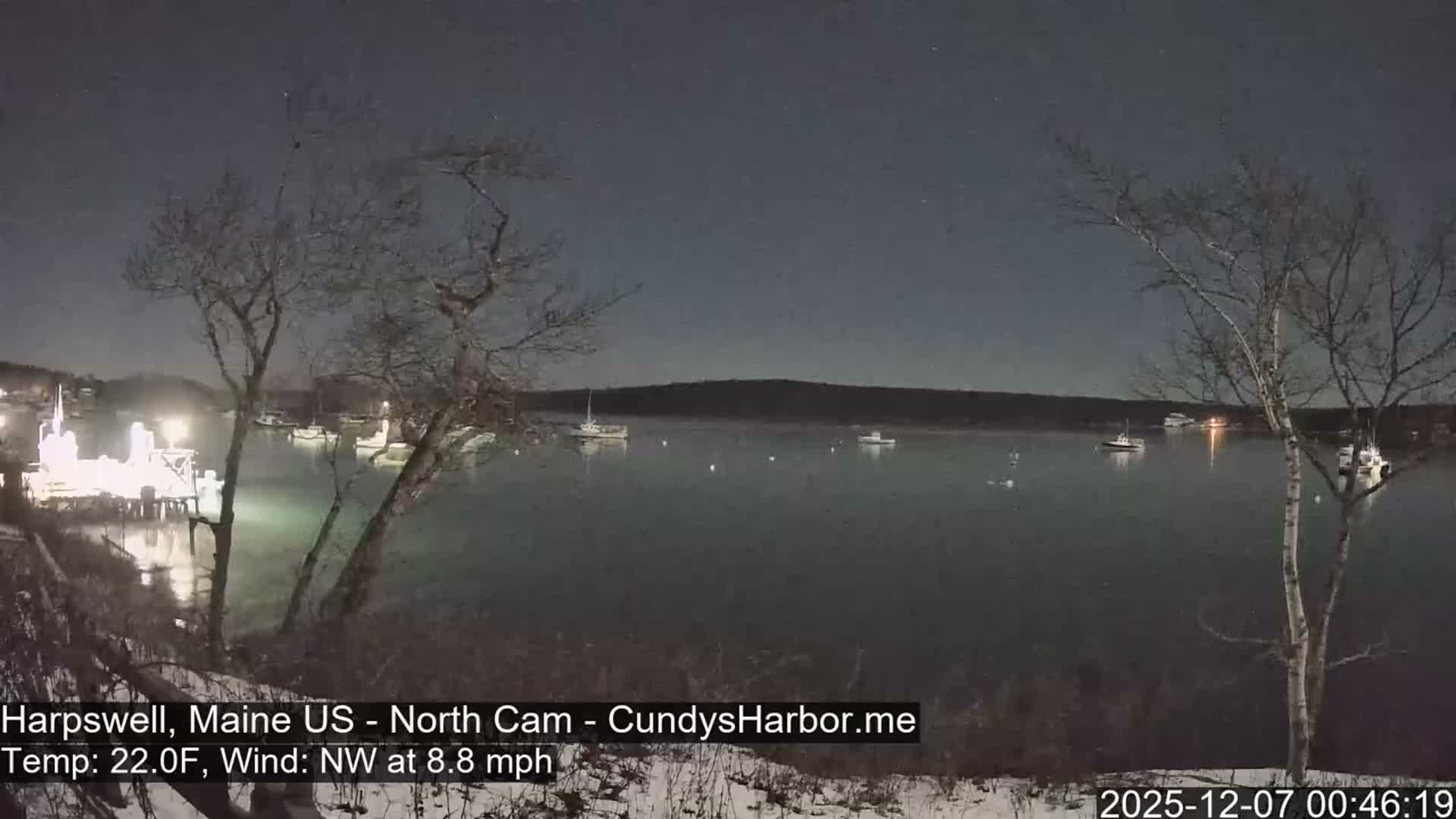 Cundy Harbor North Live Cam - Harpswell, Maine, USA