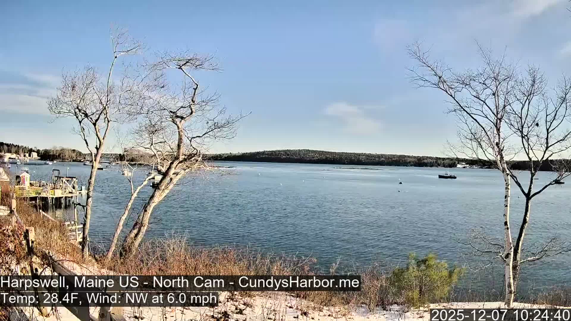 Cundy Harbor North Live Cam - Harpswell, Maine, USA