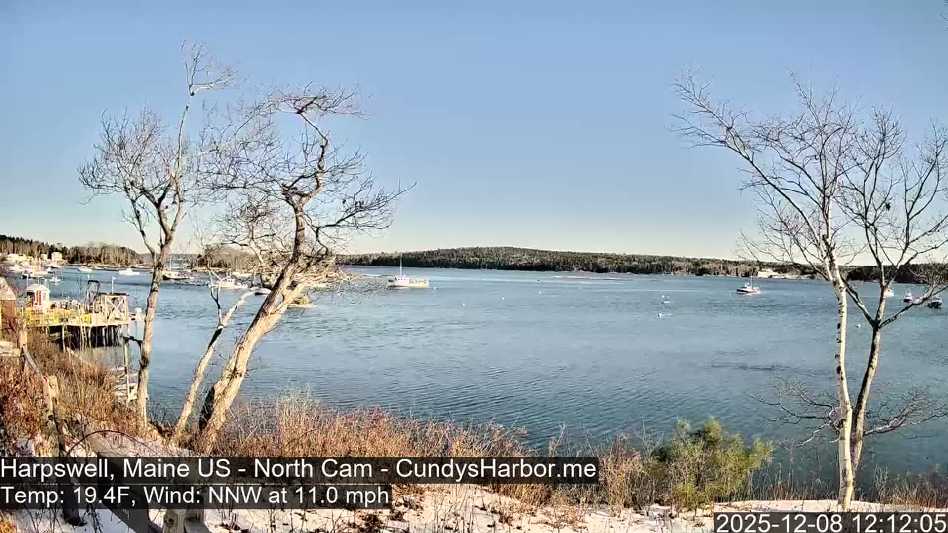 Cundy Harbor North Live Cam - Harpswell, Maine, USA