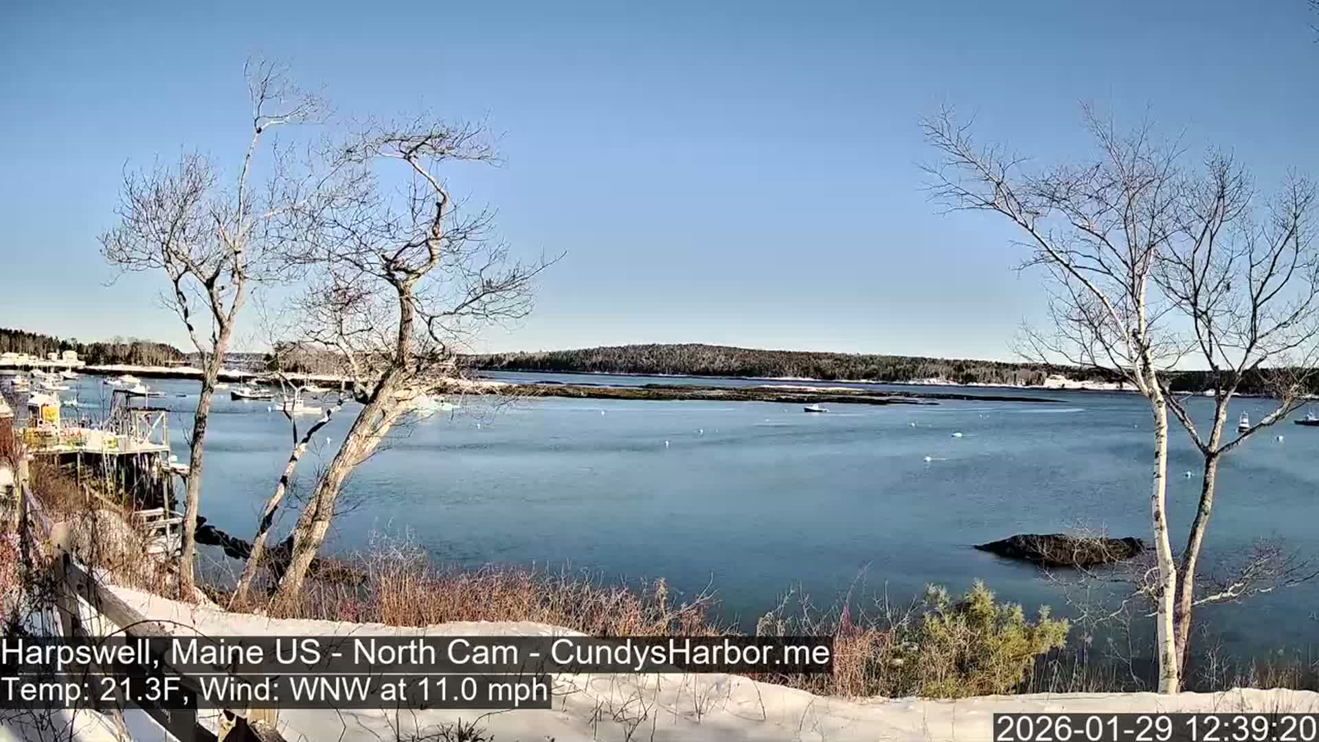 Cundy Harbor North Live Cam - Harpswell, Maine, USA