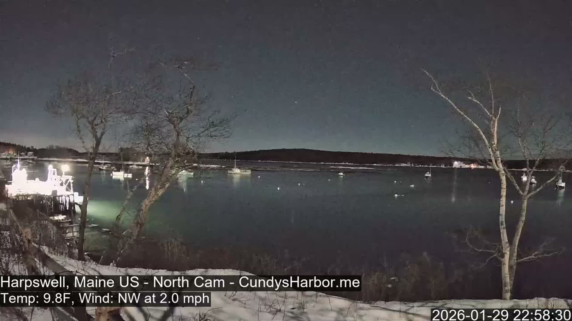 Cundy Harbor North Live Cam - Harpswell, Maine, USA