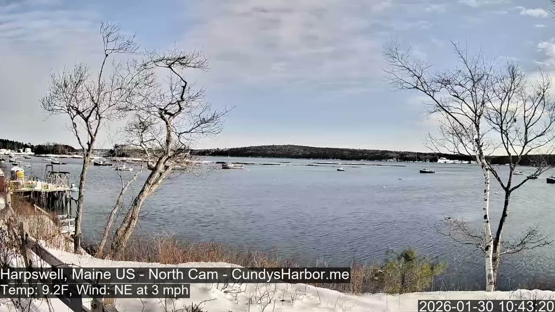 Cundy Harbor North Live Cam - Harpswell, Maine, USA