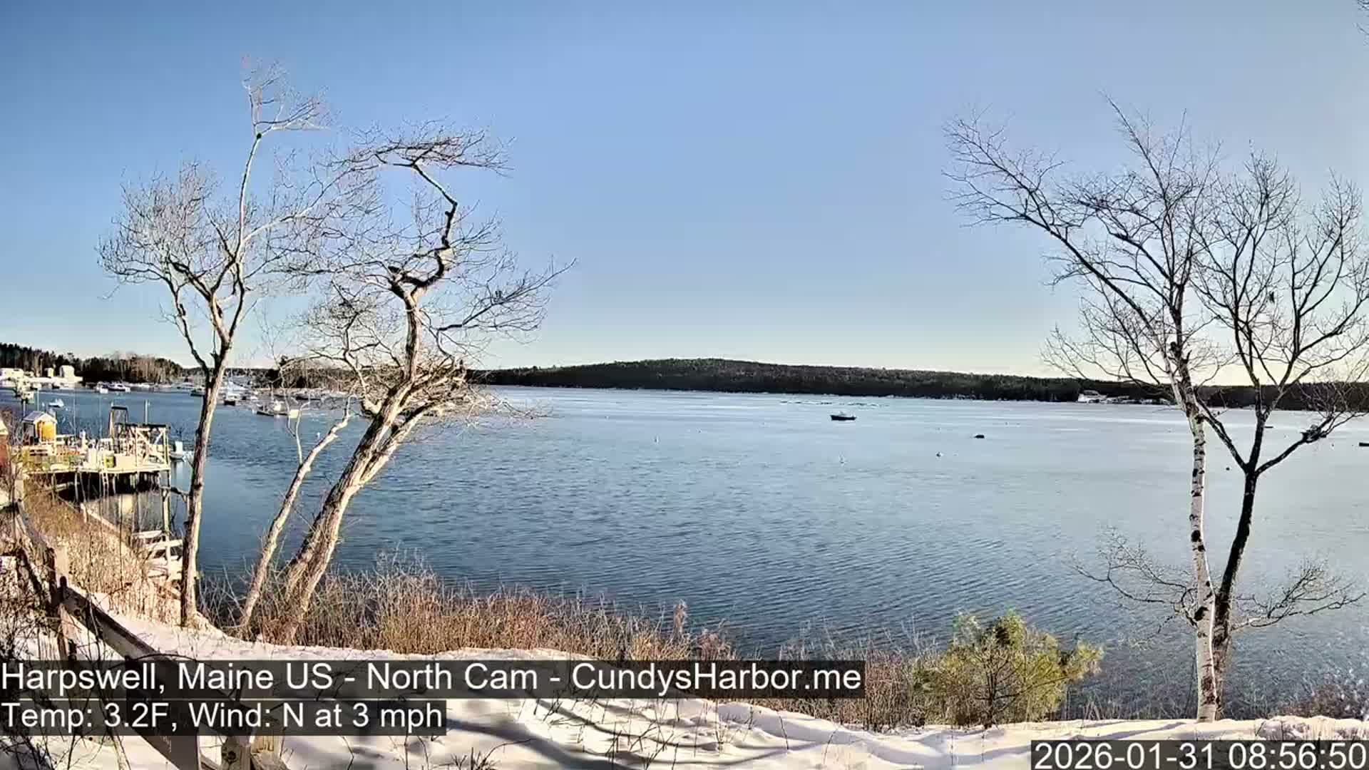 Cundy Harbor North Live Cam - Harpswell, Maine, USA