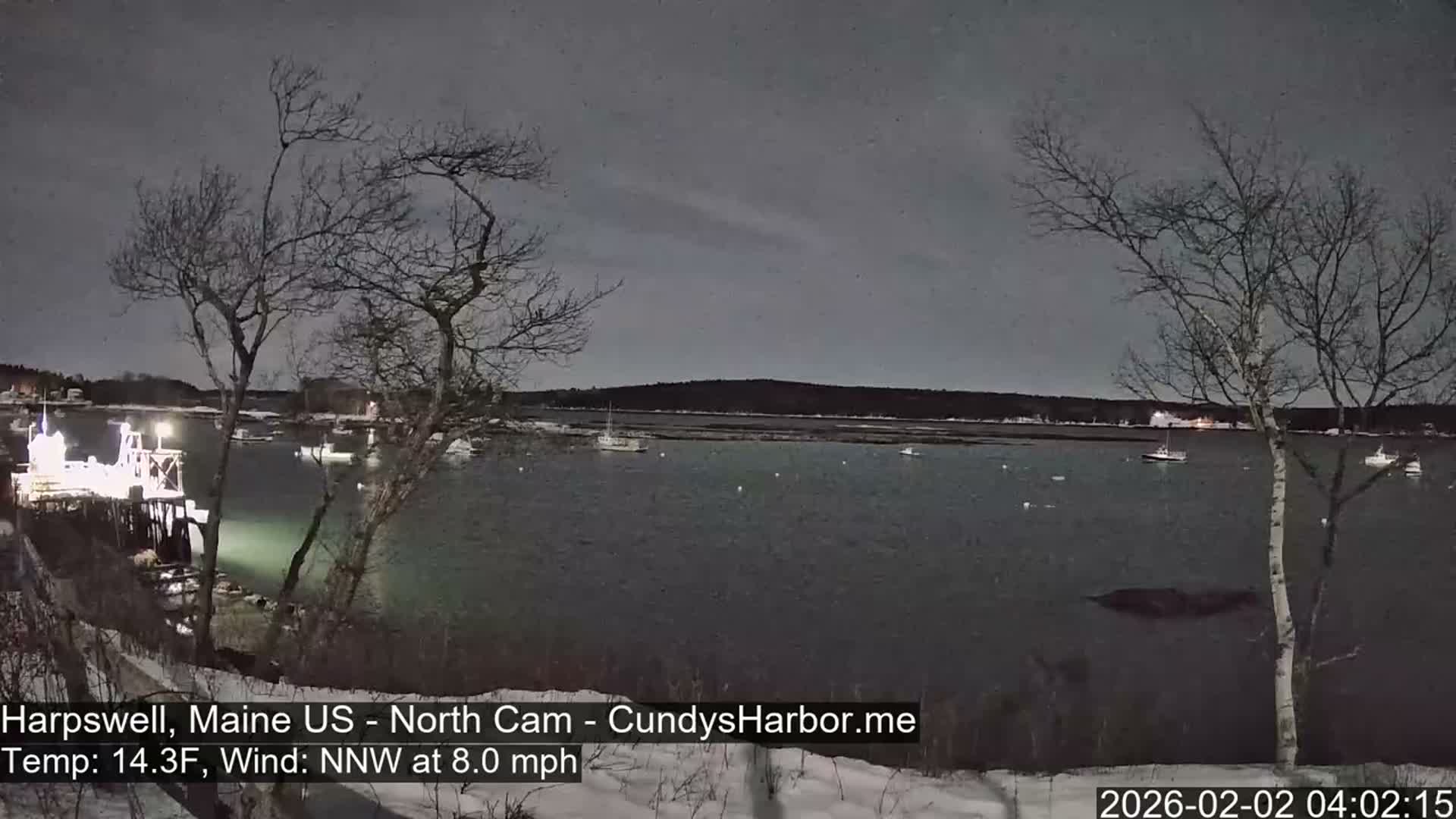 Cundy Harbor North Live Cam - Harpswell, Maine, USA
