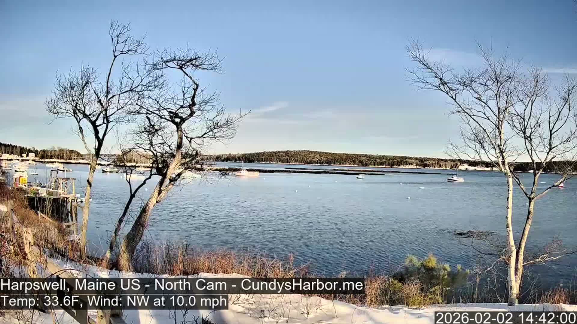 Cundy Harbor North Live Cam - Harpswell, Maine, USA