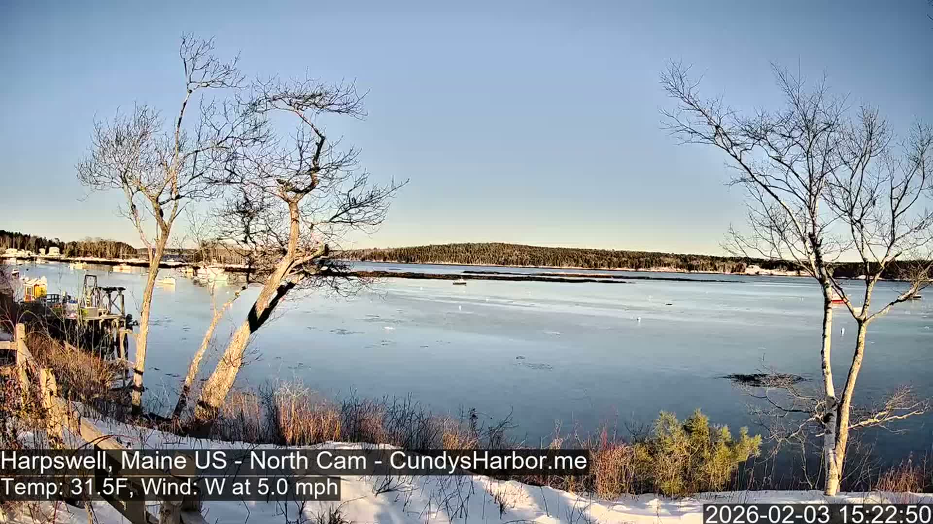 Cundy Harbor North Live Cam - Harpswell, Maine, USA