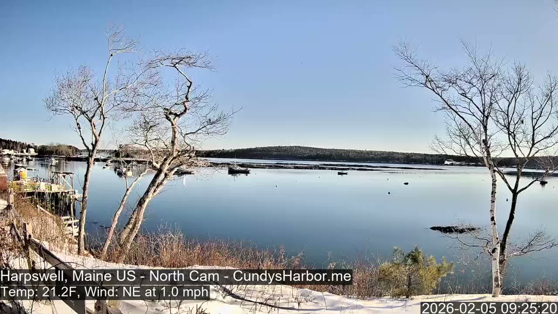 Cundy Harbor North Live Cam - Harpswell, Maine, USA