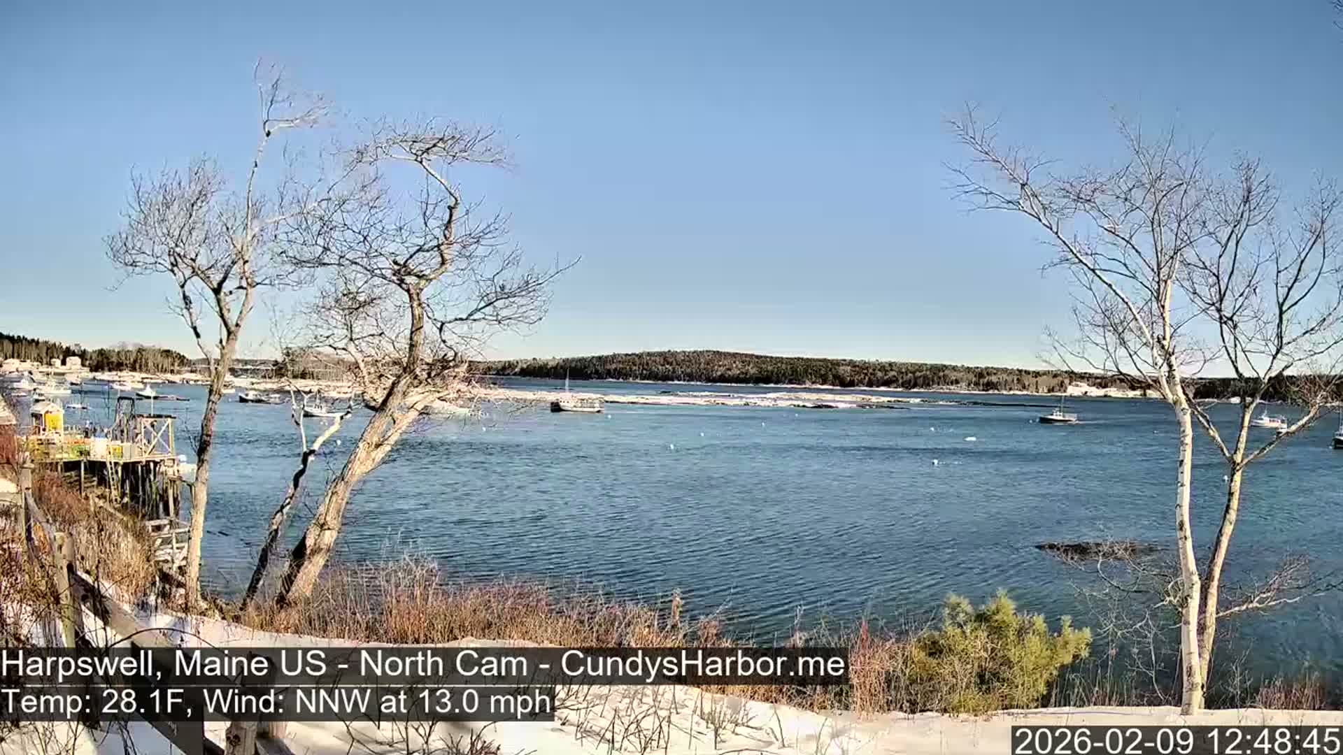 Cundy Harbor North Live Cam - Harpswell, Maine, USA