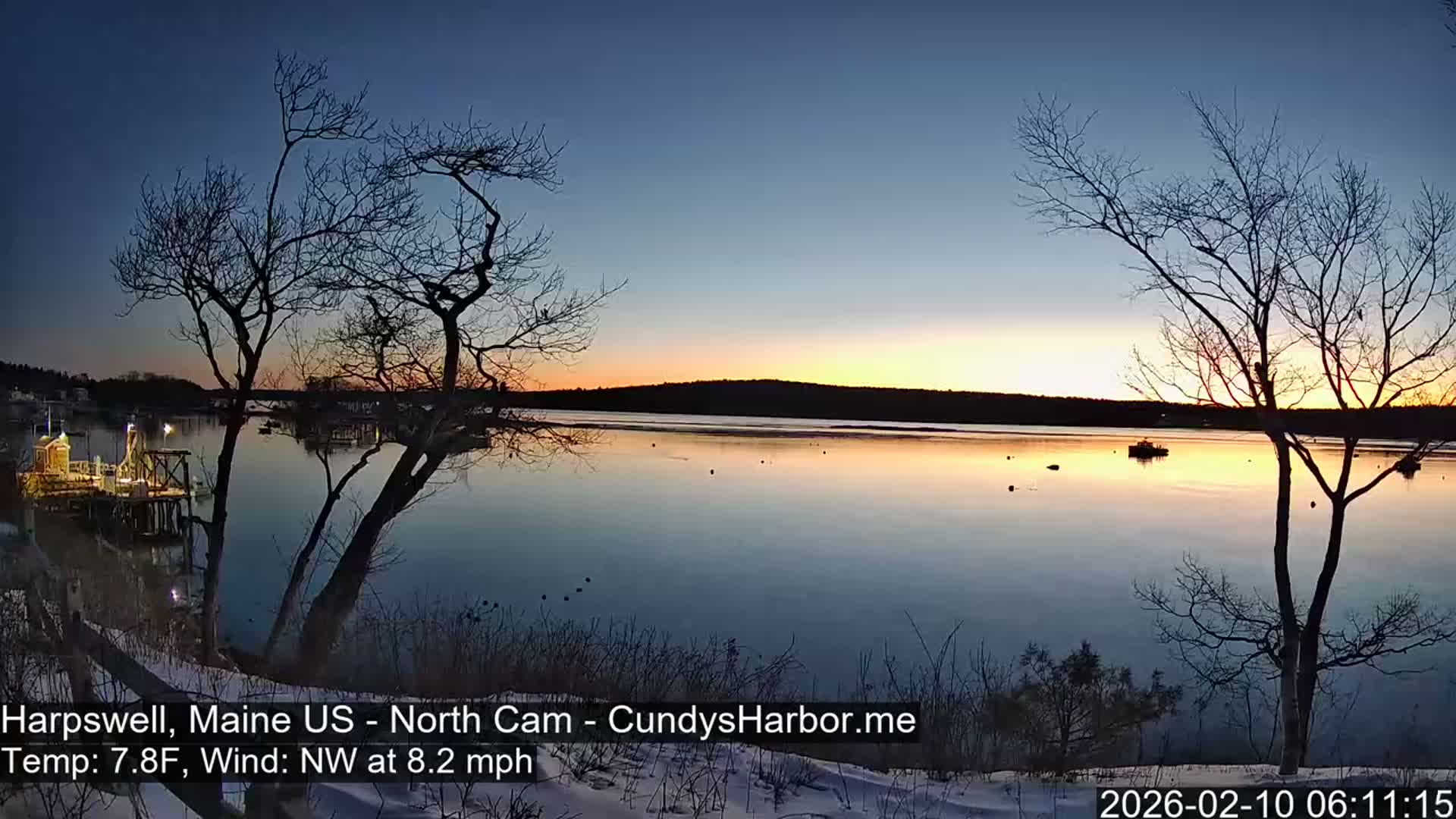 Cundy Harbor North Live Cam - Harpswell, Maine, USA