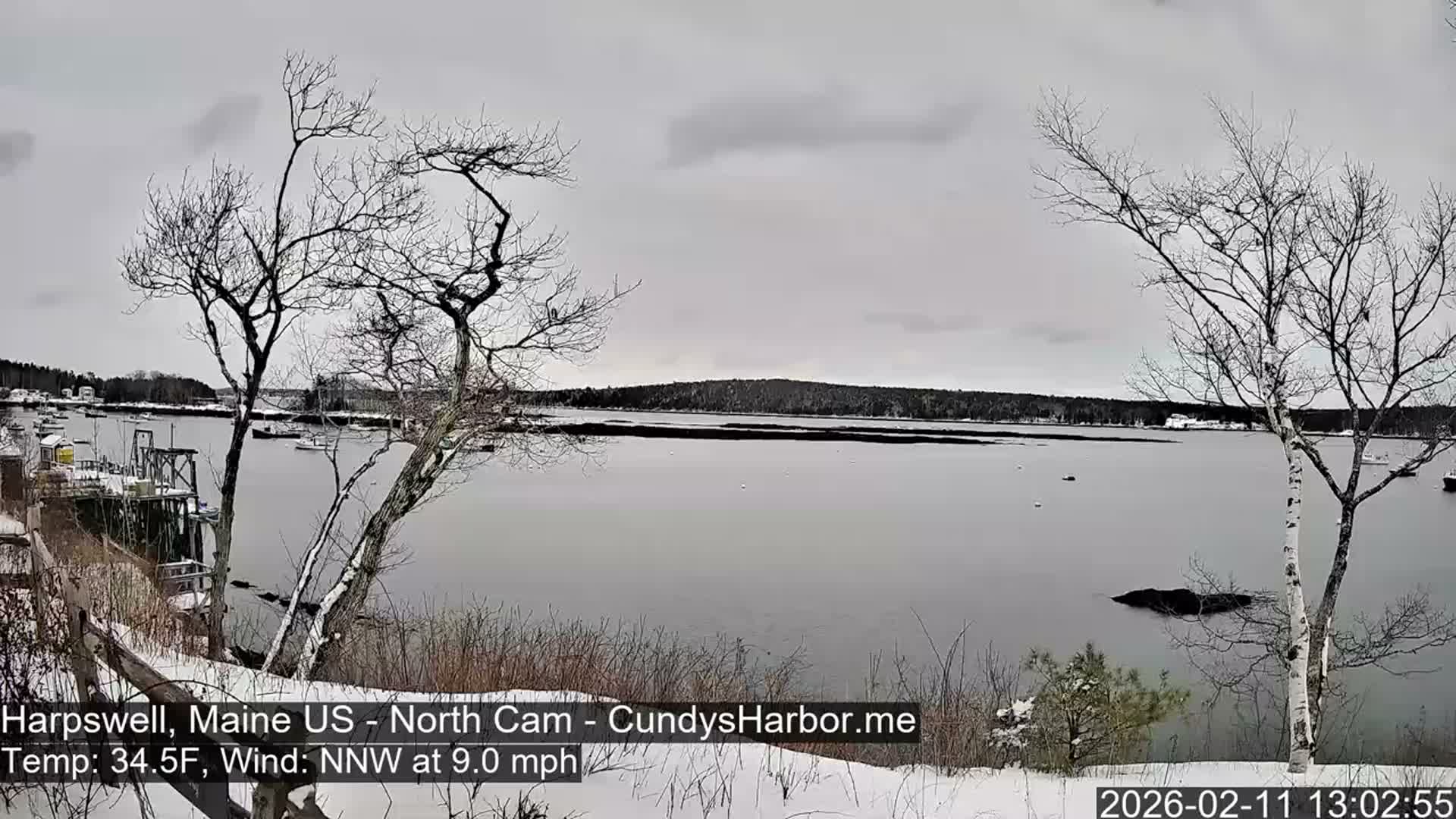 Cundy Harbor North Live Cam - Harpswell, Maine, USA