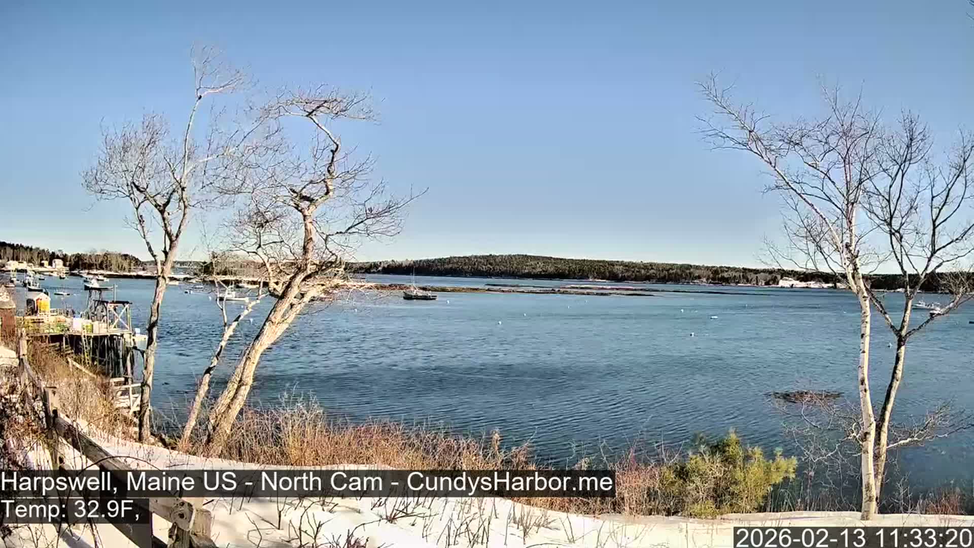 Cundy Harbor North Live Cam - Harpswell, Maine, USA