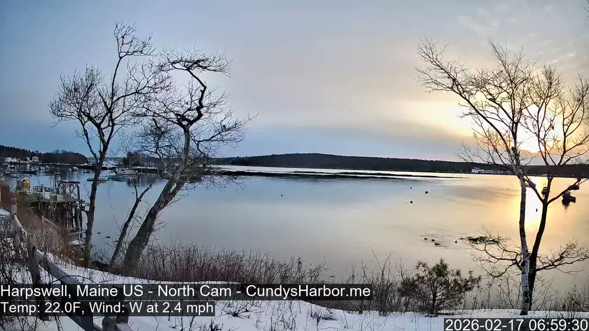 Cundy Harbor North Live Cam - Harpswell, Maine, USA