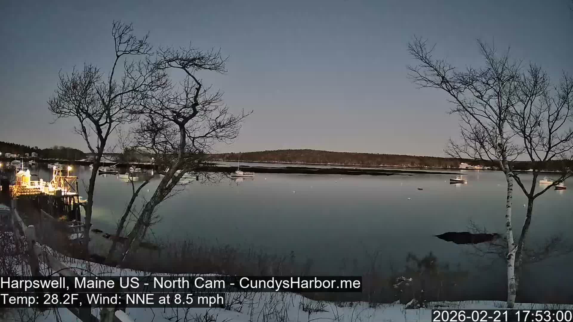 Cundy Harbor North Live Cam - Harpswell, Maine, USA