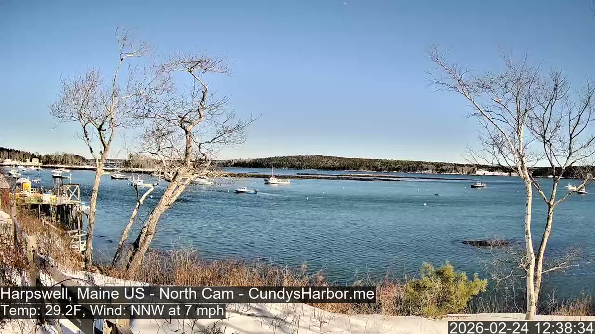 Cundy Harbor North Live Cam - Harpswell, Maine, USA