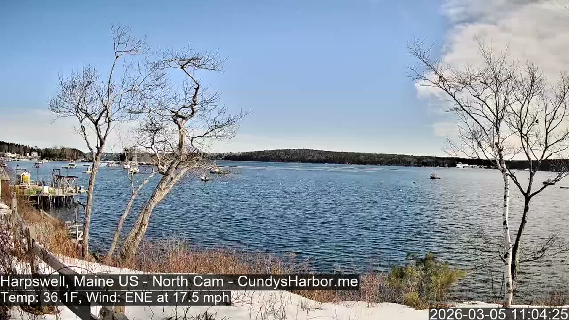 Cundy Harbor North Live Cam - Harpswell, Maine, USA