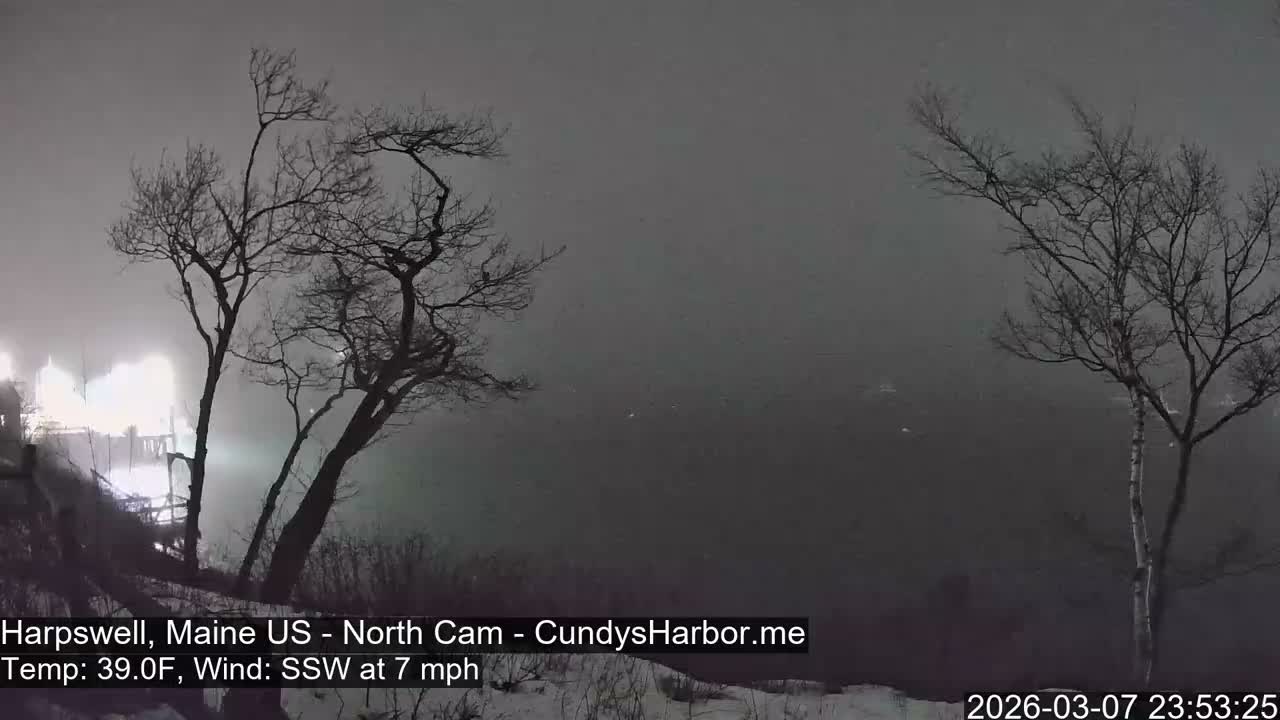 Cundy Harbor North Live Cam - Harpswell, Maine, USA