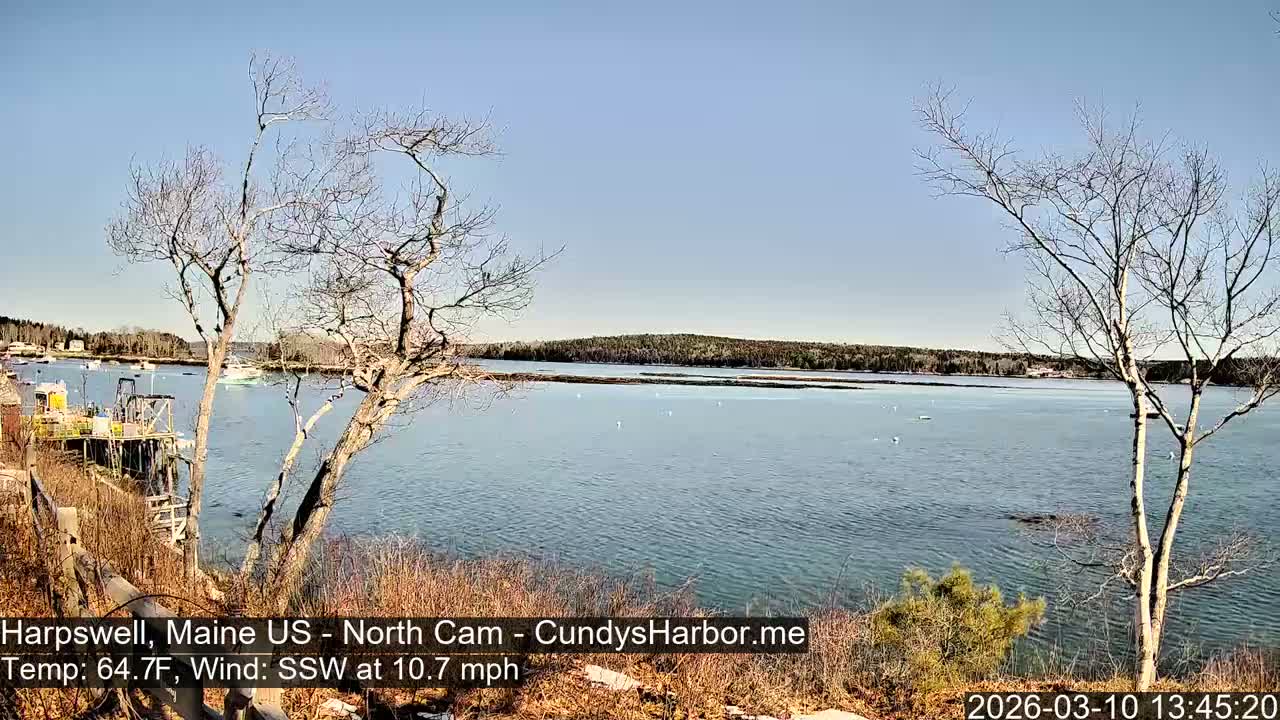 Cundy Harbor North Live Cam - Harpswell, Maine, USA