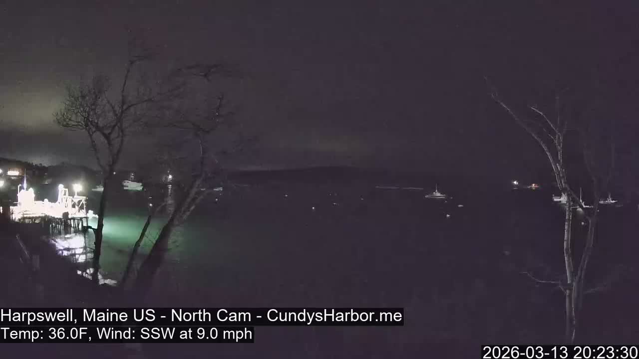 Cundy Harbor North Live Cam - Harpswell, Maine, USA