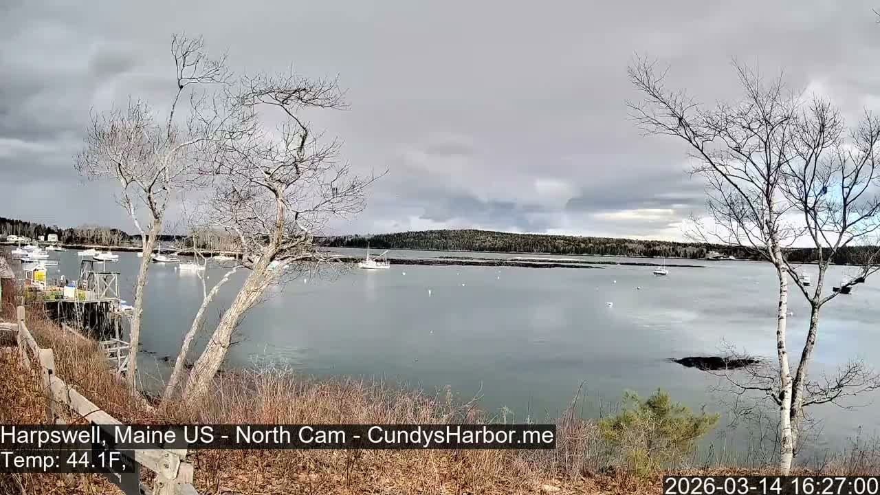 Cundy Harbor North Live Cam - Harpswell, Maine, USA