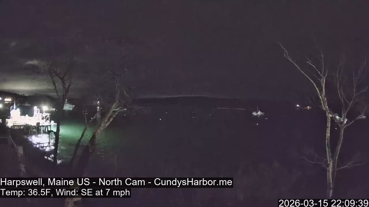 Cundy Harbor North Live Cam - Harpswell, Maine, USA