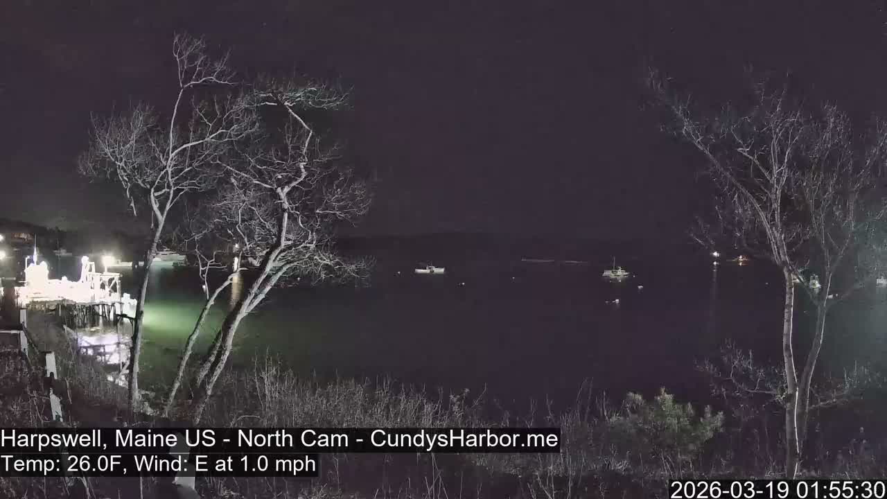 Cundy Harbor North Live Cam - Harpswell, Maine, USA