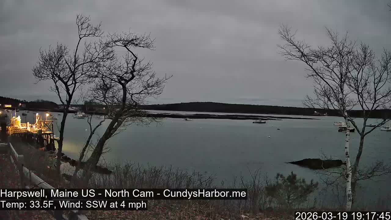 Cundy Harbor North Live Cam - Harpswell, Maine, USA
