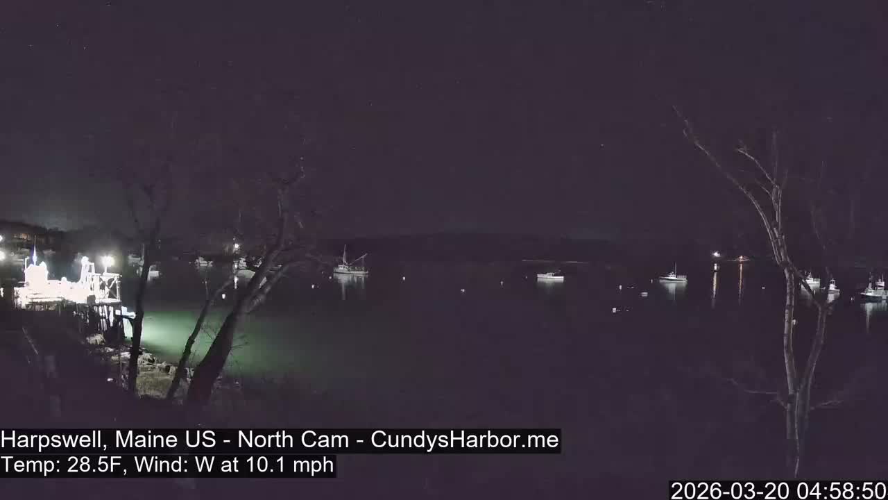 Cundy Harbor North Live Cam - Harpswell, Maine, USA