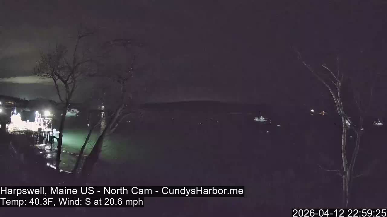 Cundy Harbor North Live Cam - Harpswell, Maine, USA