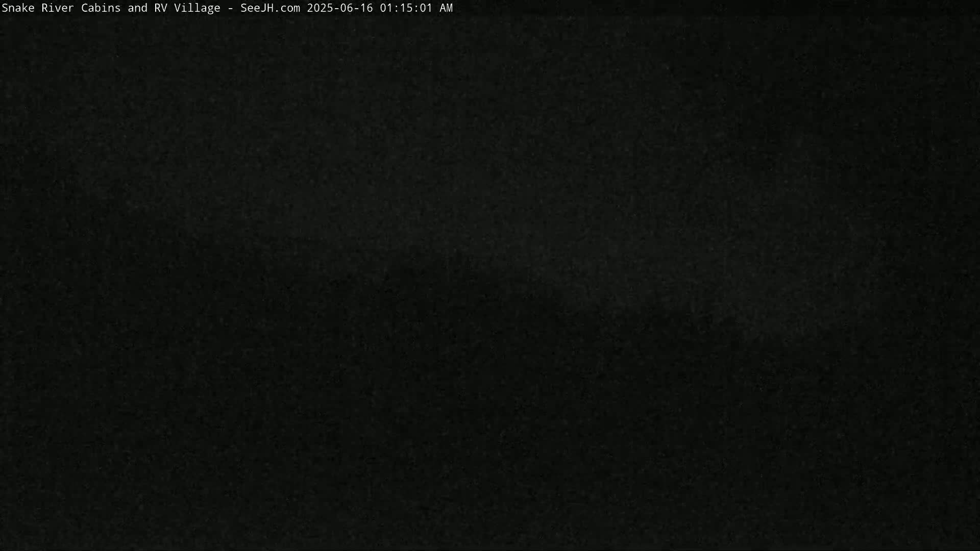The image shows a completely dark scene.