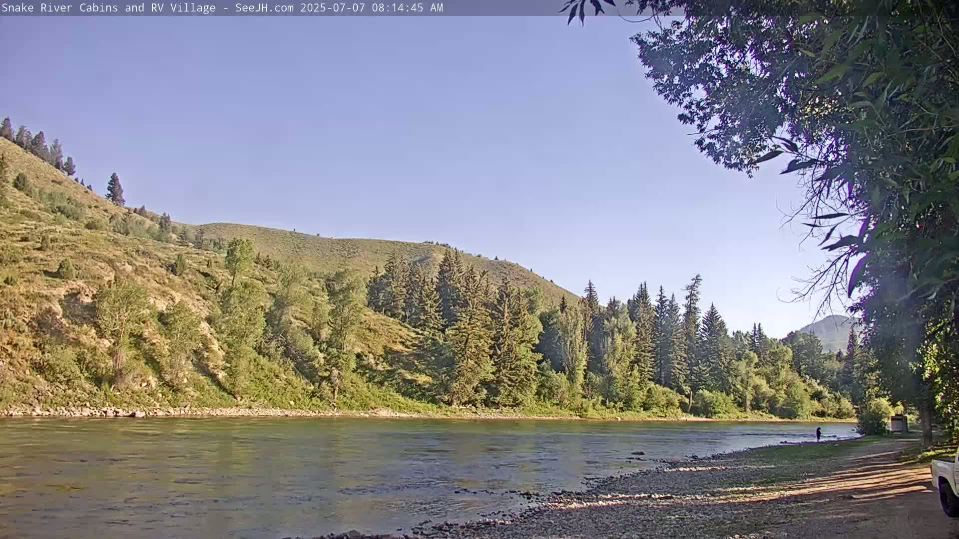 Hoback, Snake River Cabins and RV Village Live Cam - Hoback, Teton, Wyoming, USA