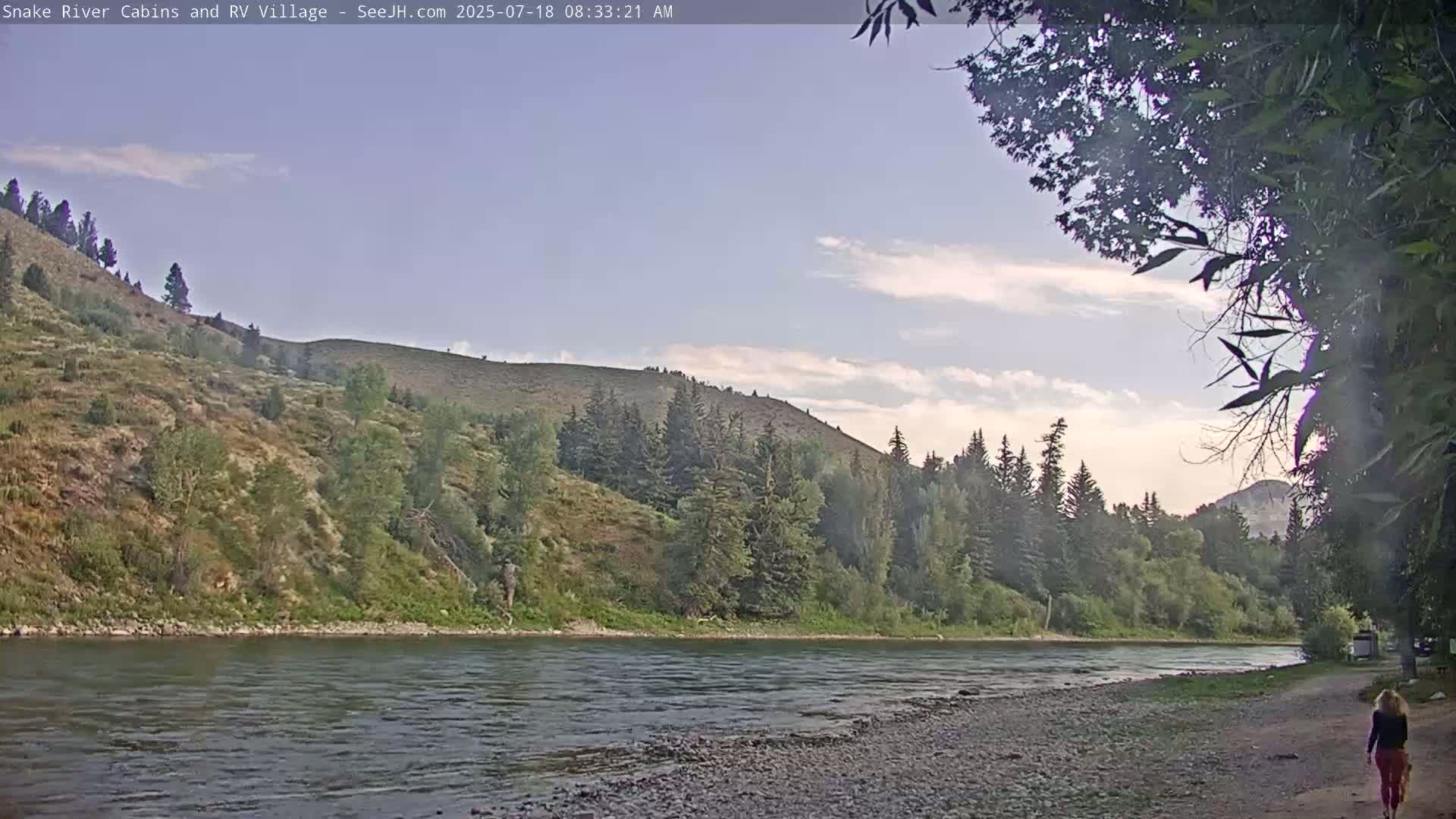 Hoback, Snake River Cabins and RV Village Live Cam - Hoback, Teton, Wyoming, USA