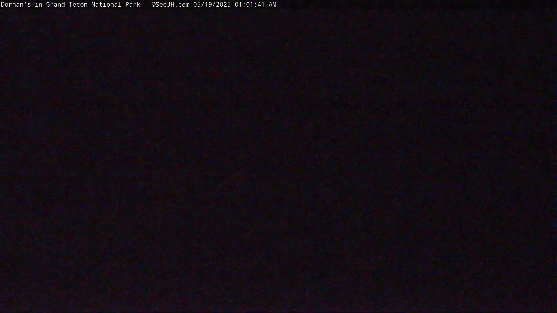 The image is a completely dark, grainy view.