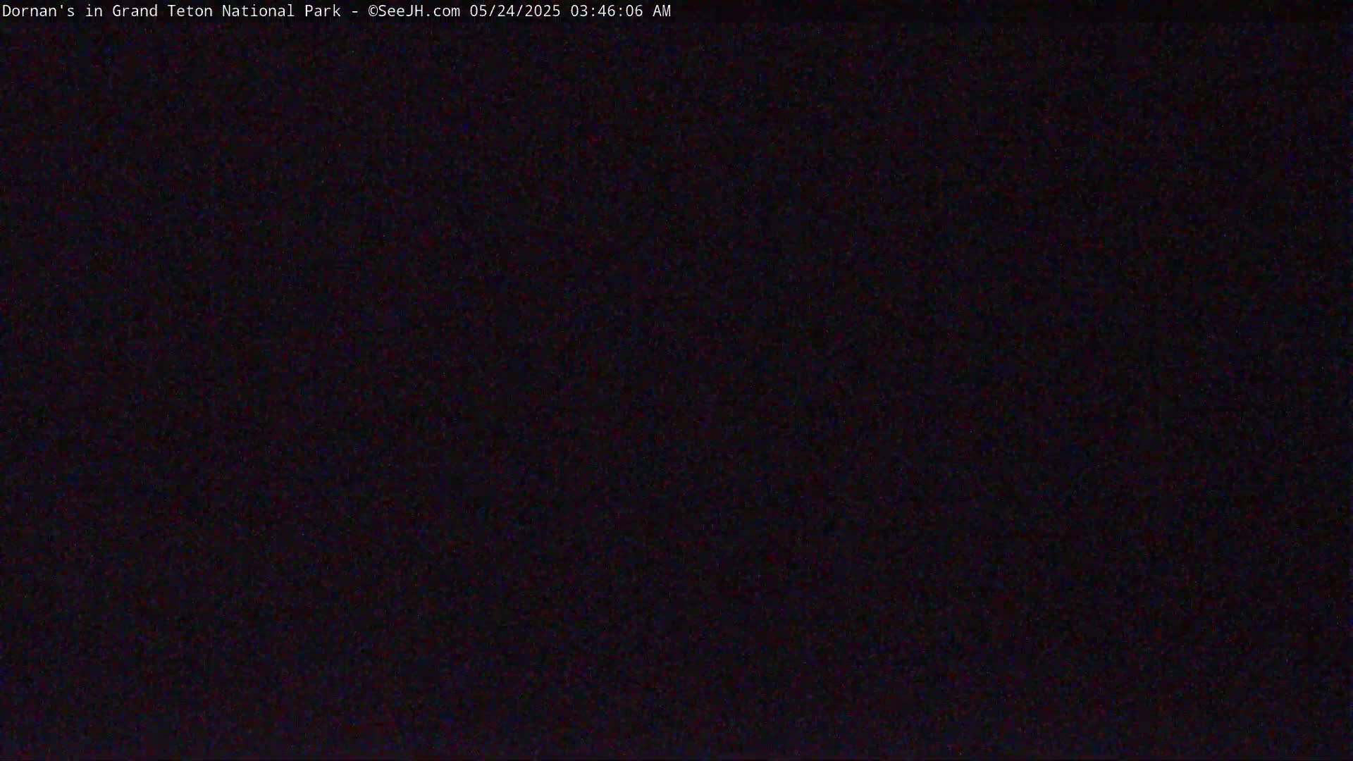 The image is a completely dark, grainy view.