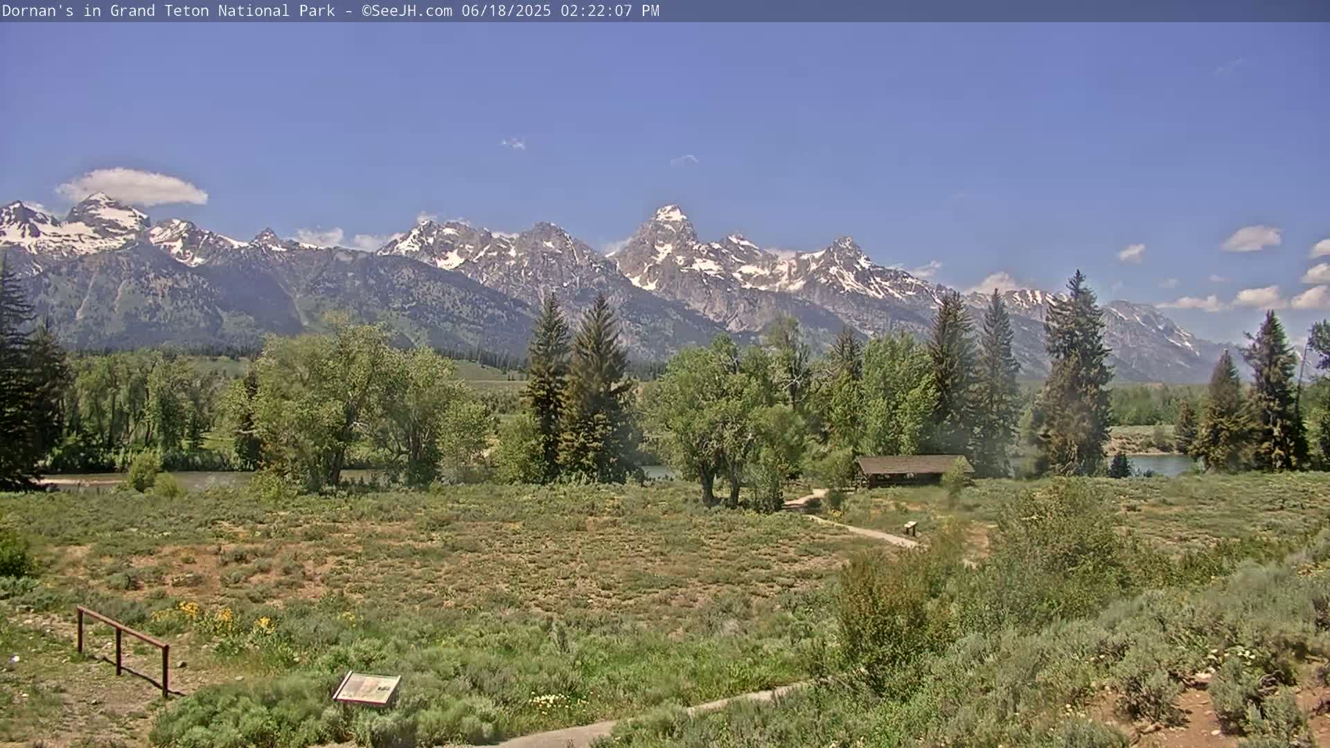 Grand Teton National Park  Live Cam - Moose, Teton, Wyoming, USA