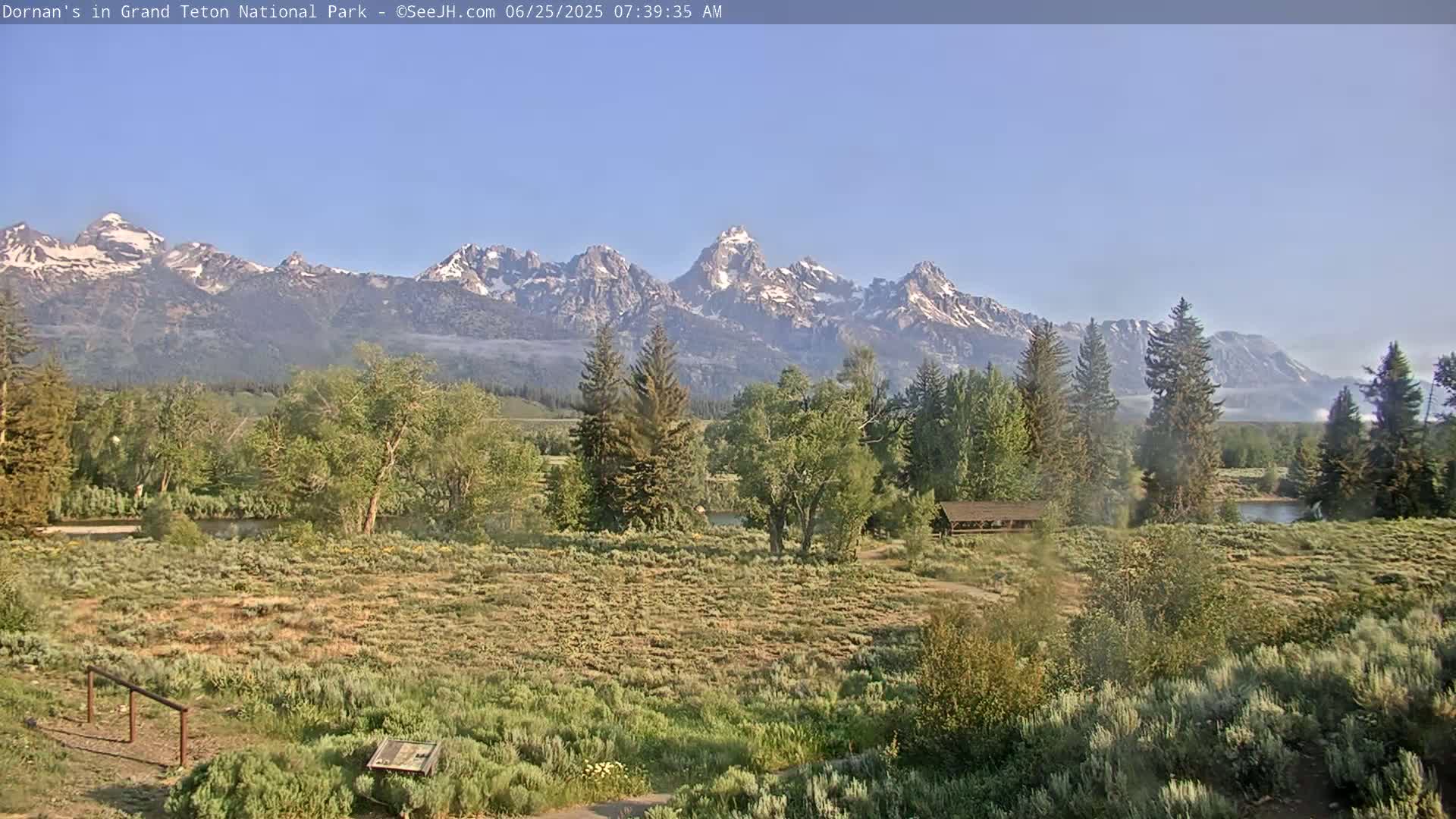 Grand Teton National Park  Live Cam - Moose, Teton, Wyoming, USA