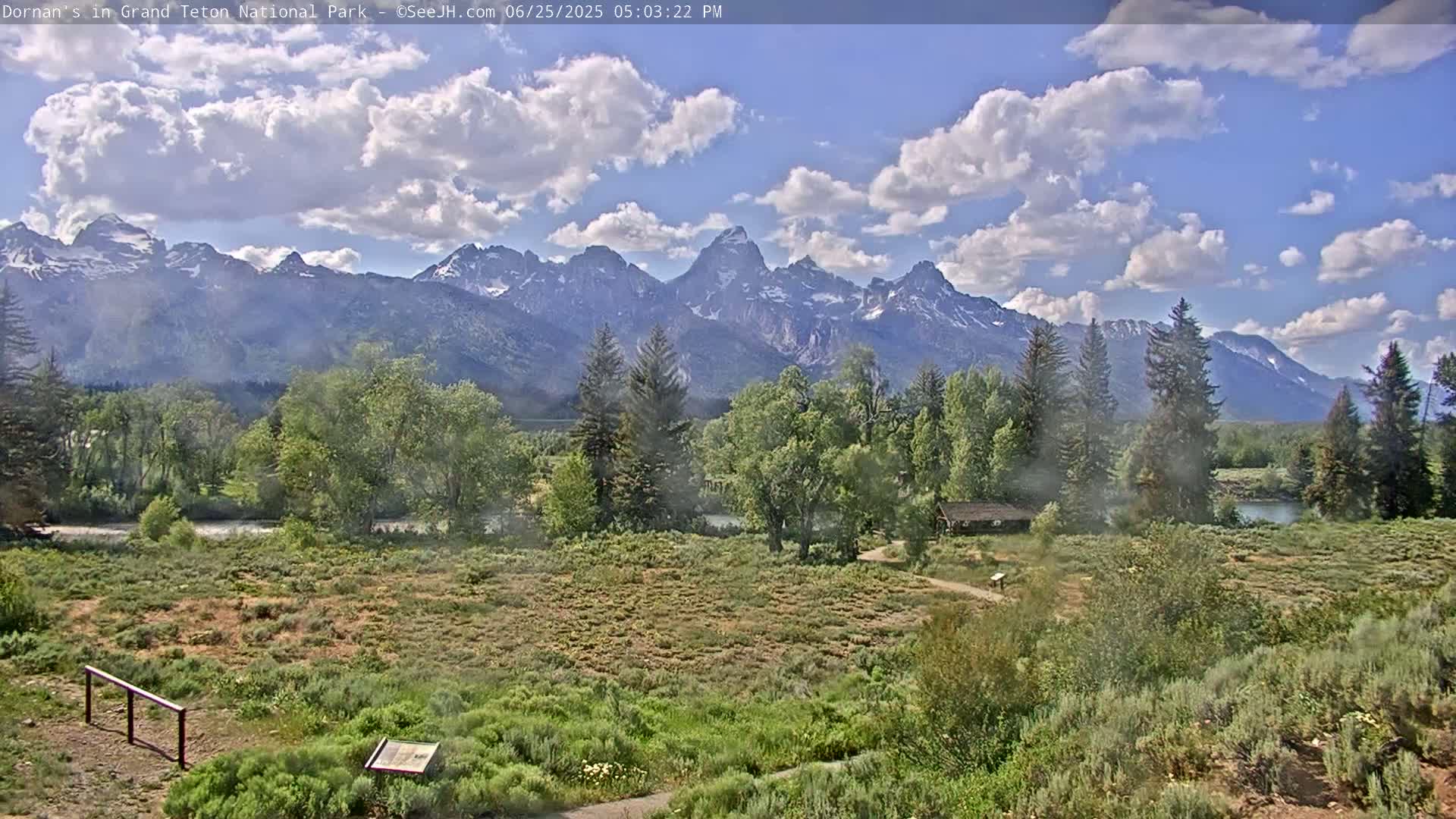 Grand Teton National Park  Live Cam - Moose, Teton, Wyoming, USA
