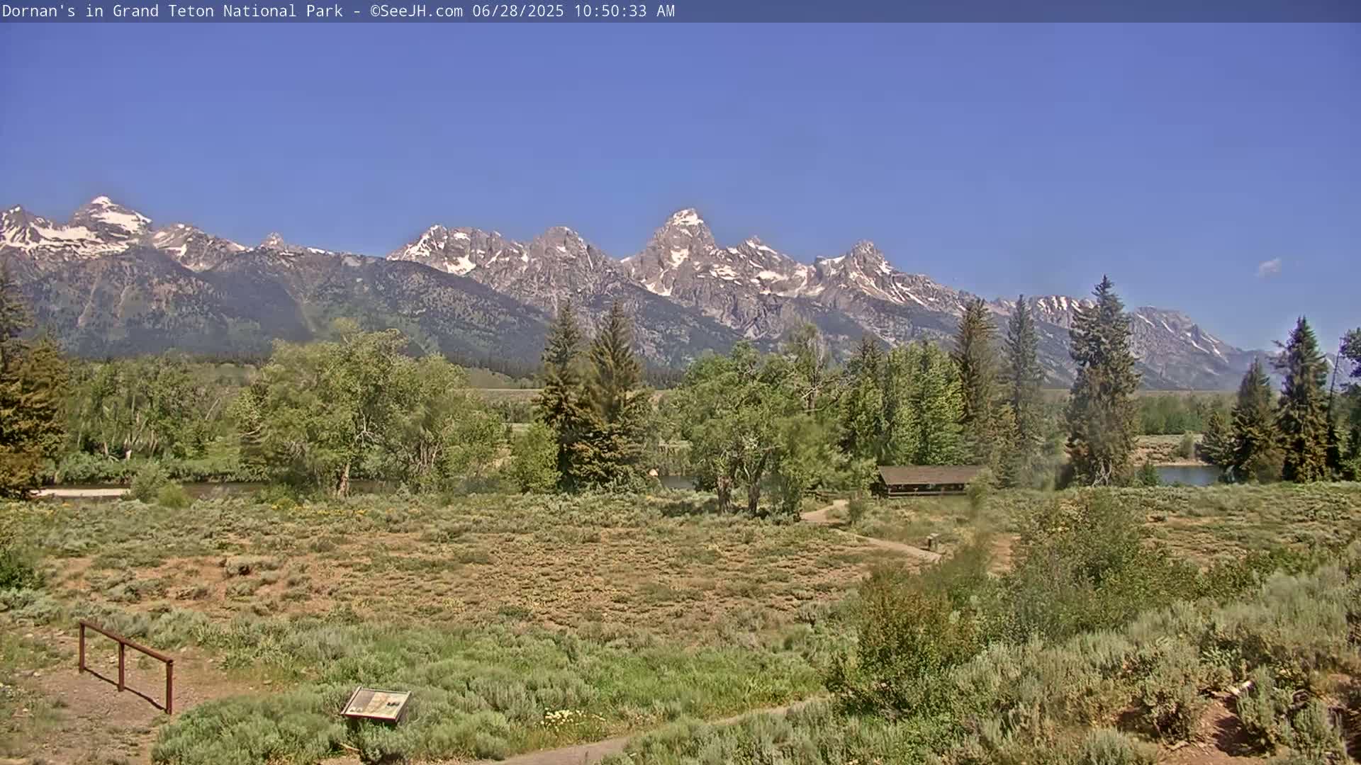 Grand Teton National Park  Live Cam - Moose, Teton, Wyoming, USA