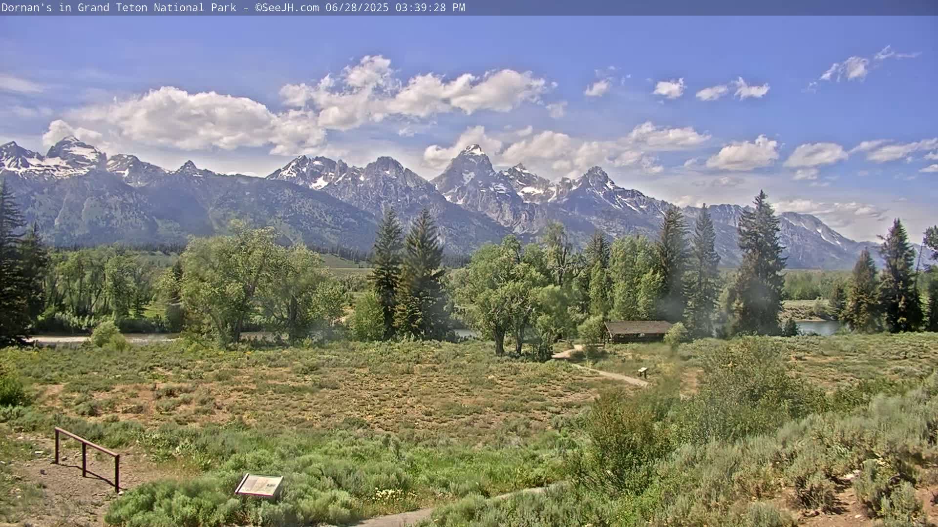 Grand Teton National Park  Live Cam - Moose, Teton, Wyoming, USA